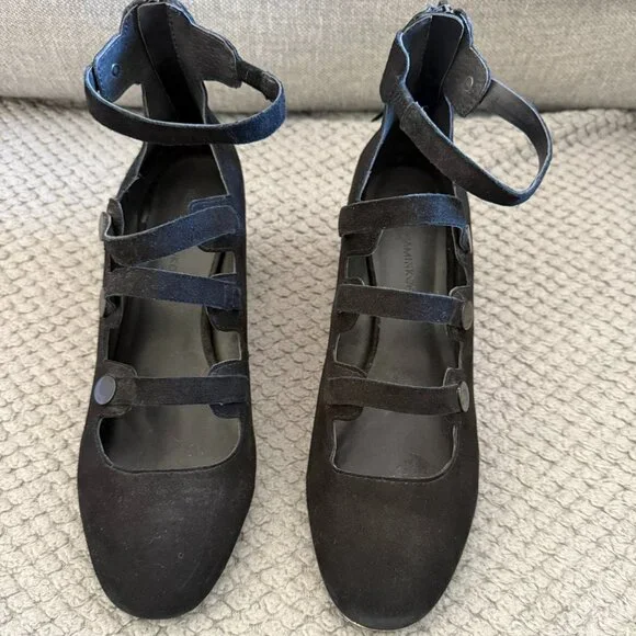 Rebecca Minkoff Women’s Blair Suede Ankle Strap Mary Jane Heels – size 9M - Picture 2 of 12